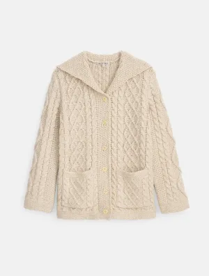 ALEX MILL OJAI CARDIGAN IN ECRU