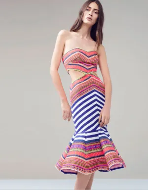 Alexis Yulia Dress in Aztec Neon