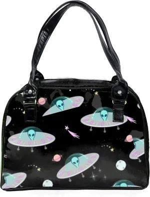 Alien Collection Colorful, Large, Whimsical, Handbag, Travel Bag, Satchel, Favorite Tote