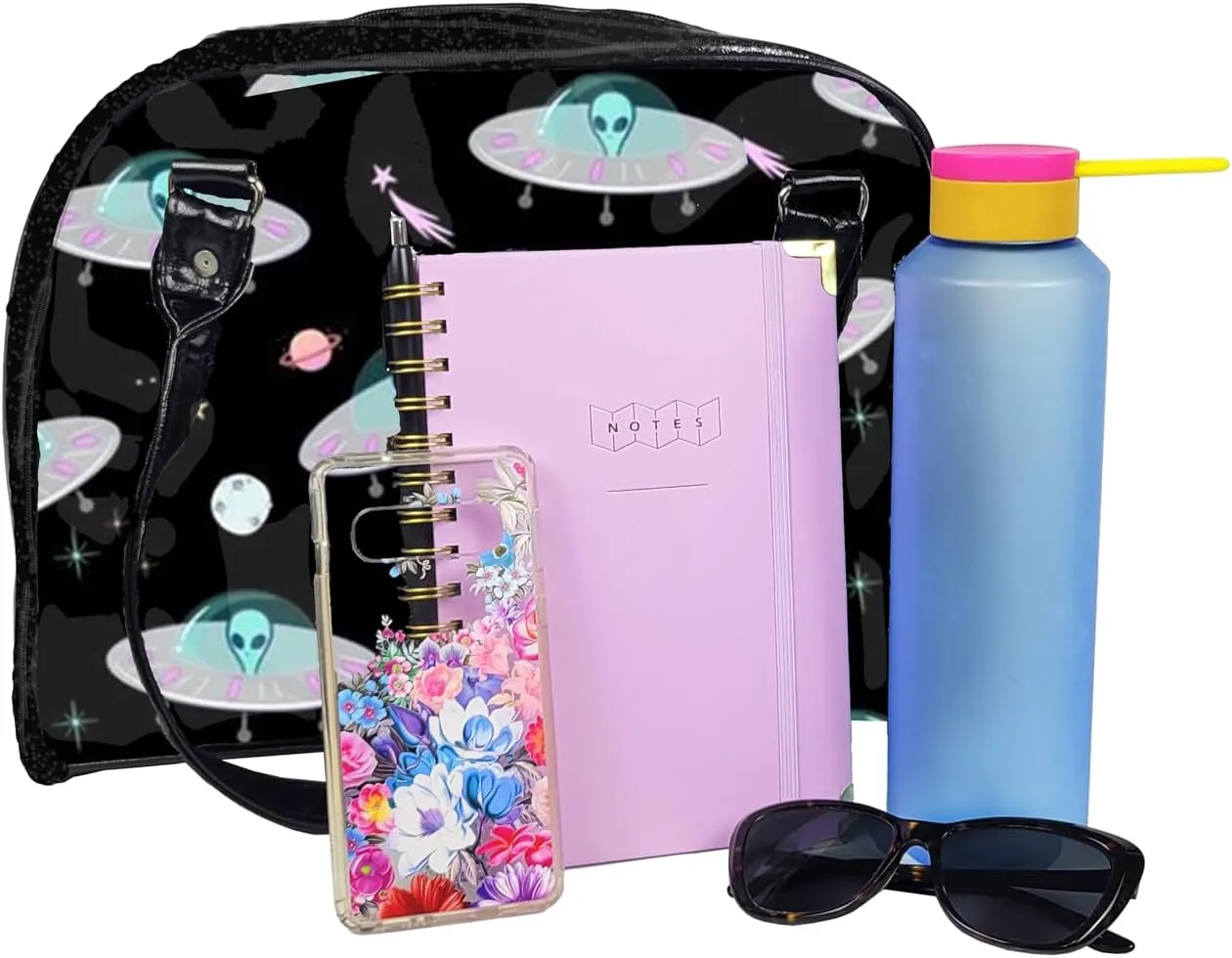 Alien Collection Colorful, Large, Whimsical, Handbag, Travel Bag, Satchel, Favorite Tote