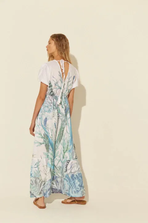 Alumine Ruffle Gown