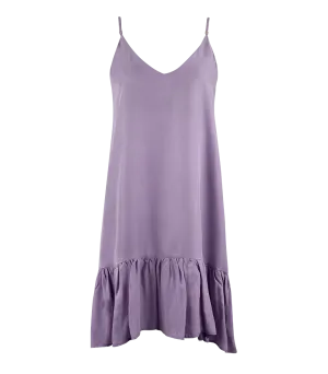 Ariadne Strap Short Frill Dress Lavender