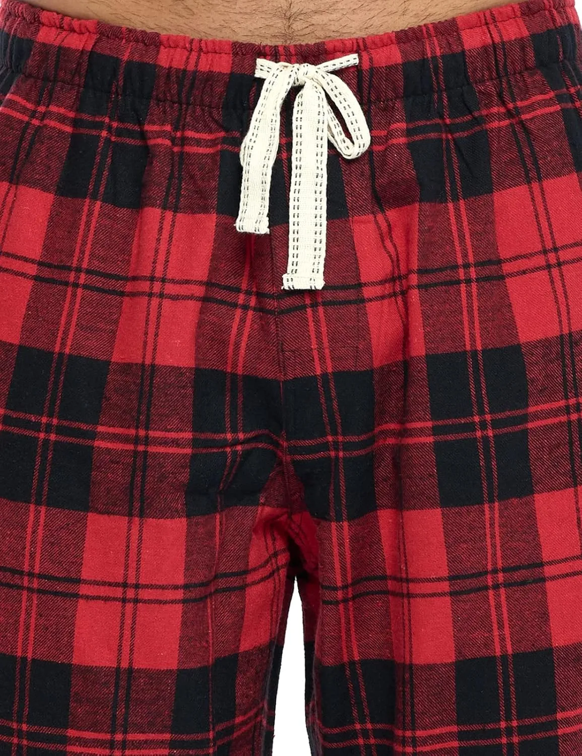 Ashford & Brooks Mens Super Soft Flannel Plaid Pajama Sleep Pants