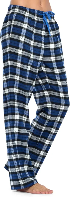 Ashford & Brooks Women's Super Soft Flannel Plaid Pajama Sleep Pants