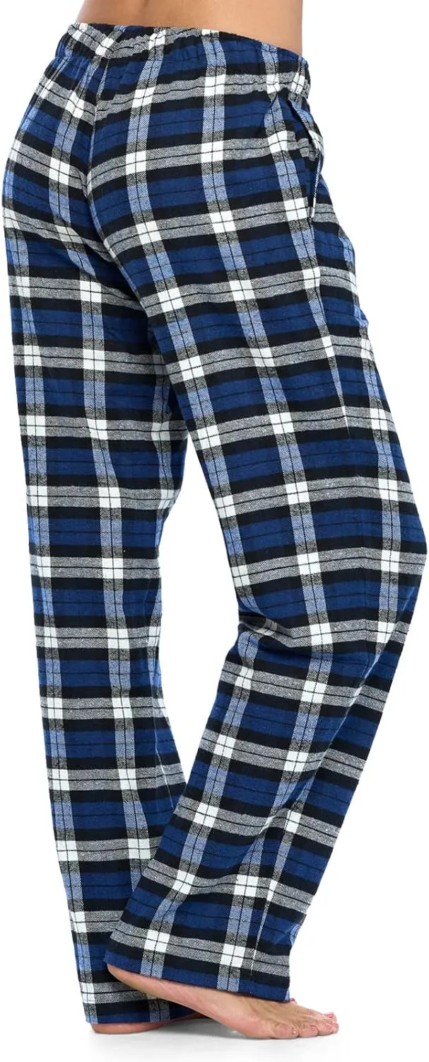 Ashford & Brooks Women's Super Soft Flannel Plaid Pajama Sleep Pants