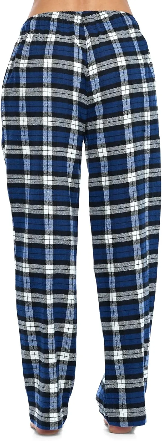 Ashford & Brooks Women's Super Soft Flannel Plaid Pajama Sleep Pants