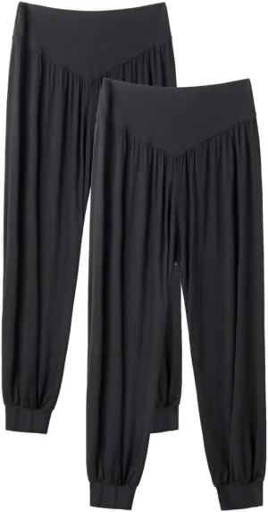 AvaCostume Womens Modal Cotton Soft Yoga Sports Dance Harem Pants