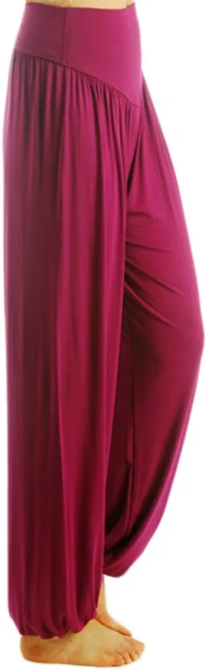 AvaCostume Womens Modal Cotton Soft Yoga Sports Dance Harem Pants