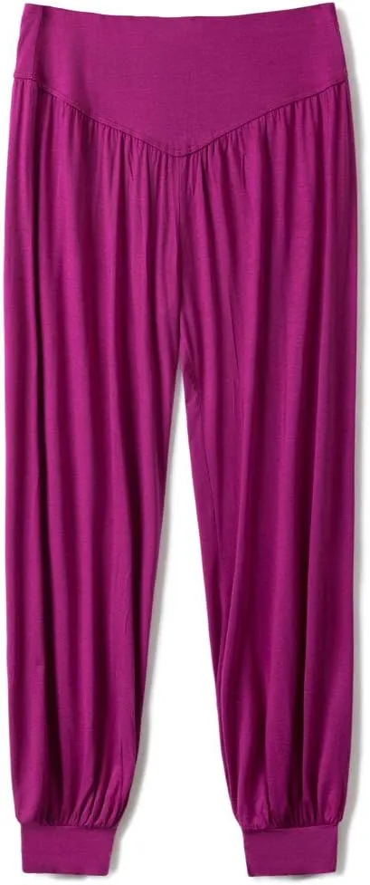 AvaCostume Womens Modal Cotton Soft Yoga Sports Dance Harem Pants
