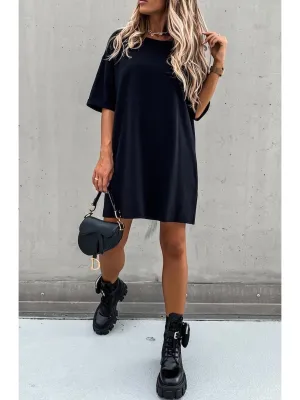 Beckie Black tunic T-Shirt  Mini Dress