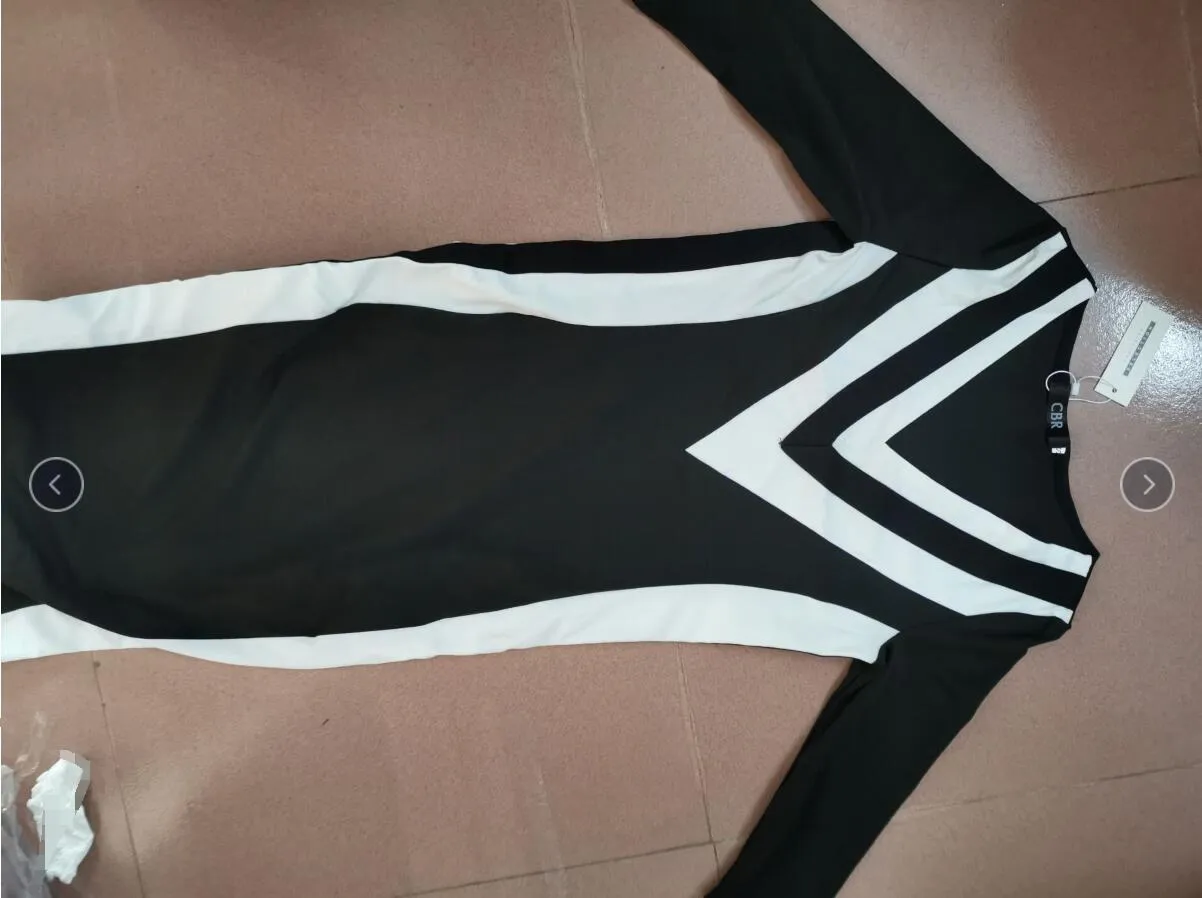 Black and White Stripes Dress