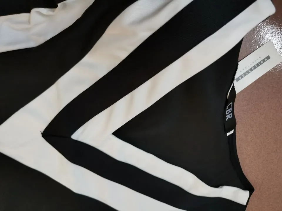 Black and White Stripes Dress