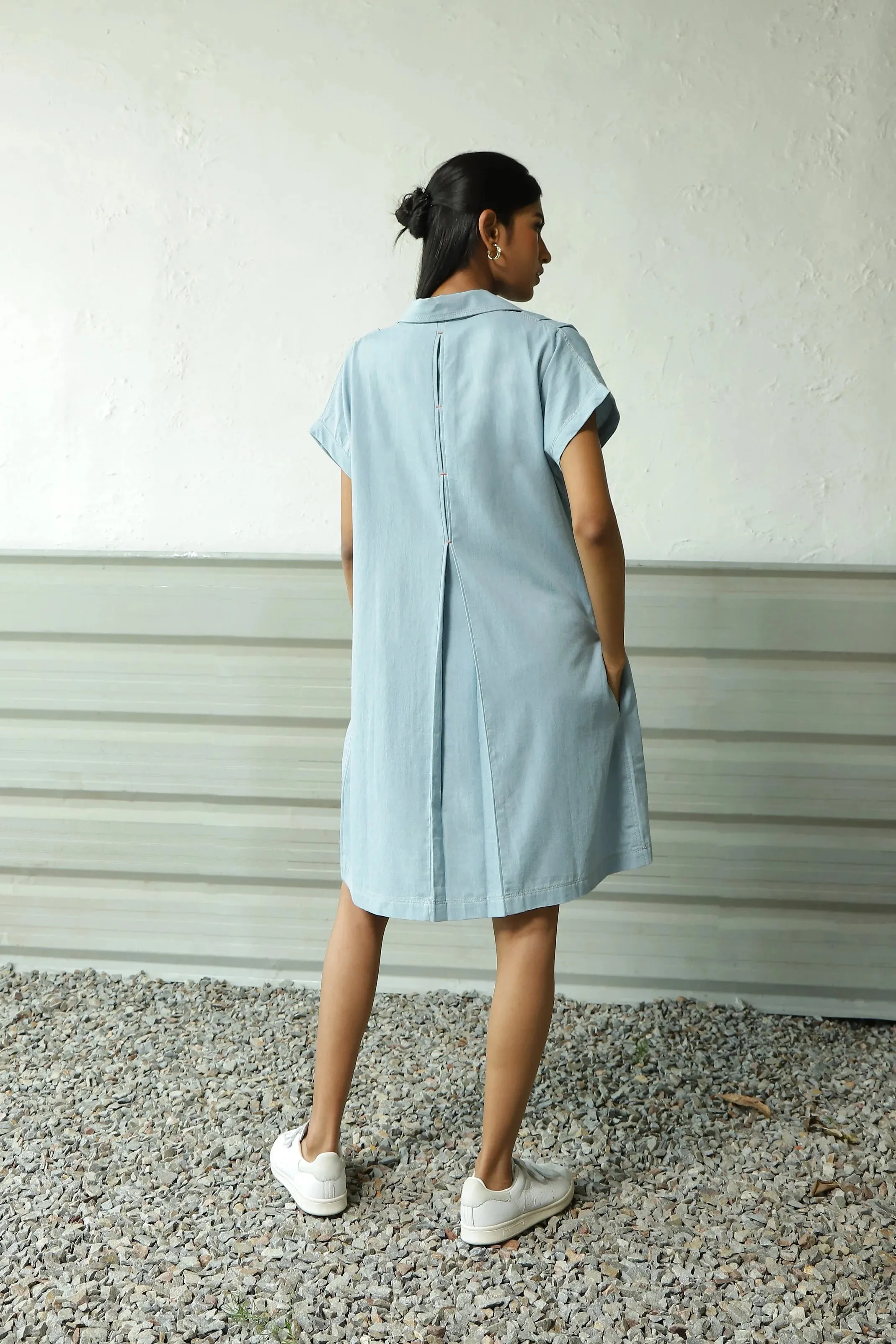 Blue Denim Mini Dress