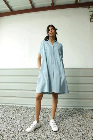 Blue Denim Mini Dress
