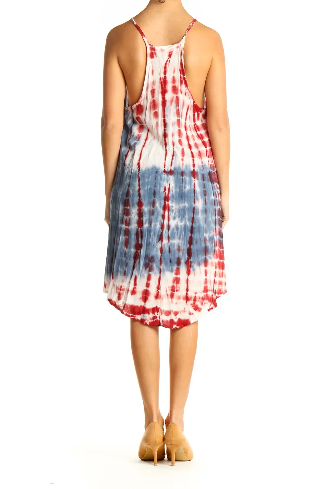 Blue Tie And Dye Holiday Dress