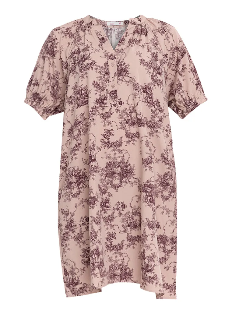 CALLOWAY Printed Relaxed Fit Dress