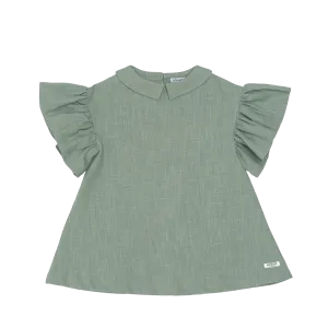 Capucine Linen Dress | Desert Green