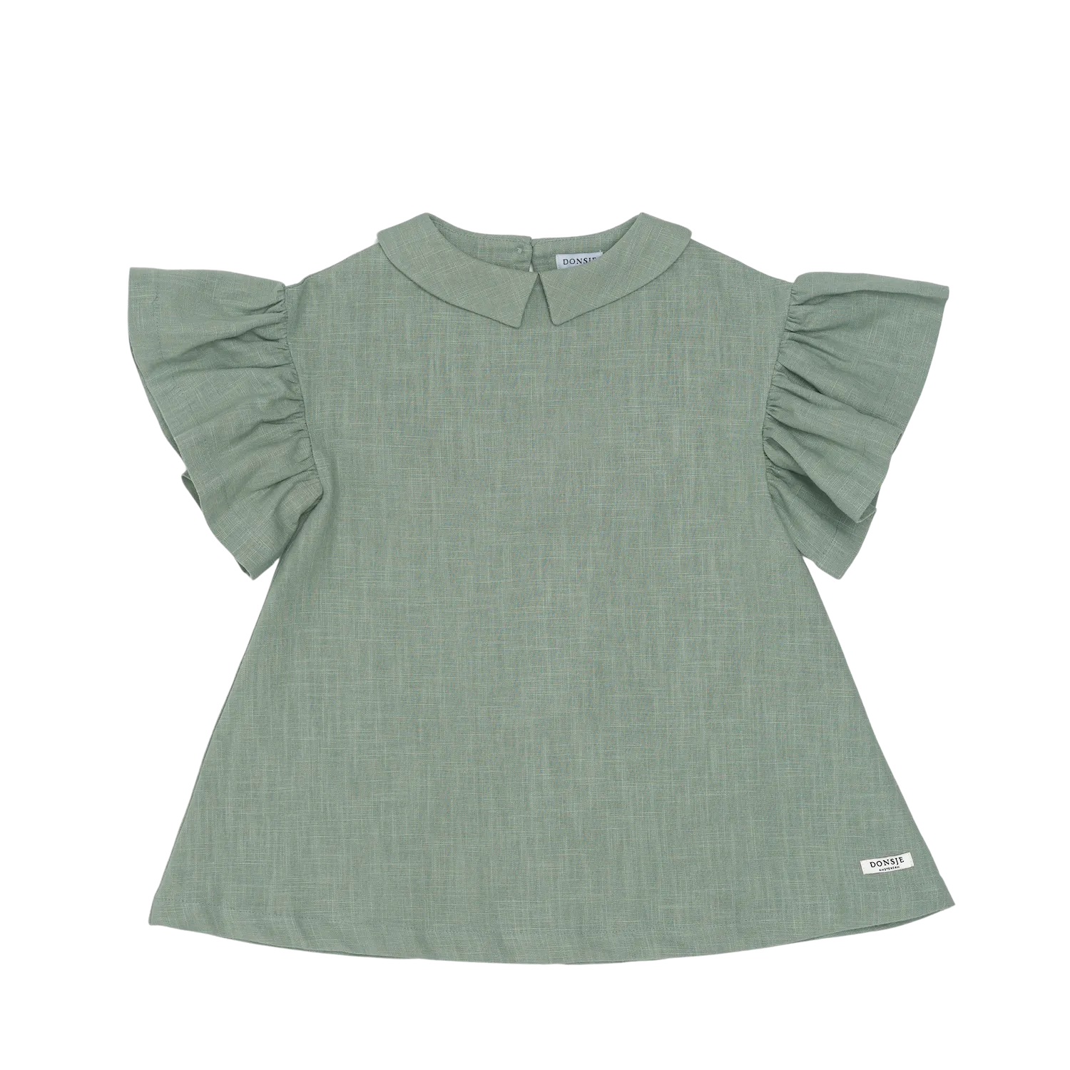 Capucine Linen Dress | Desert Green