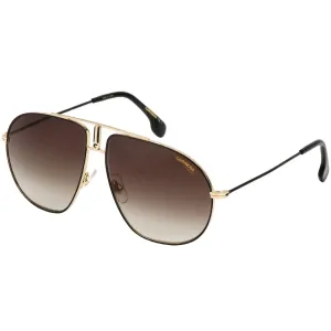 Carrera Unisex Sunglasses - Full Rim Black and Gold Pilot Metal Frame | Bound 02M2 00