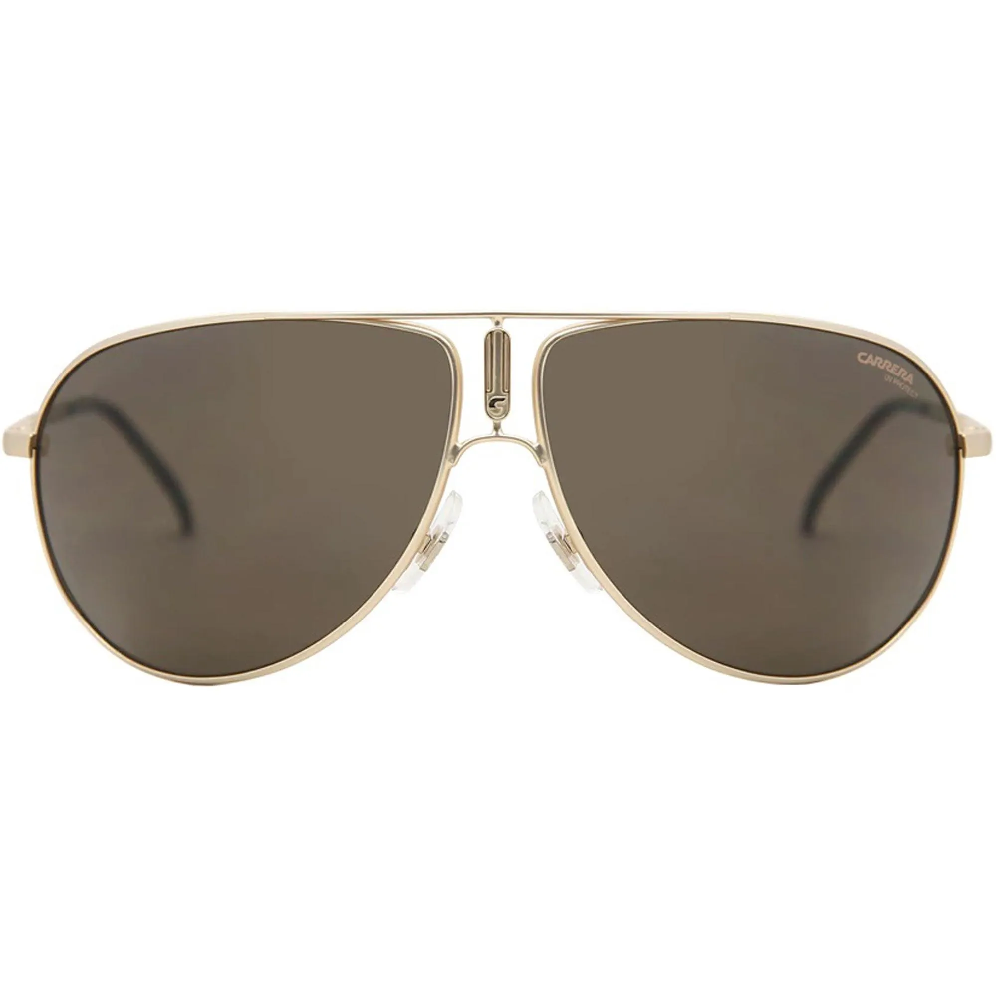 Carrera Unisex Sunglasses - Matte Gold and Black Metal Pilot Frame | GIPSY65 0AOZ 70