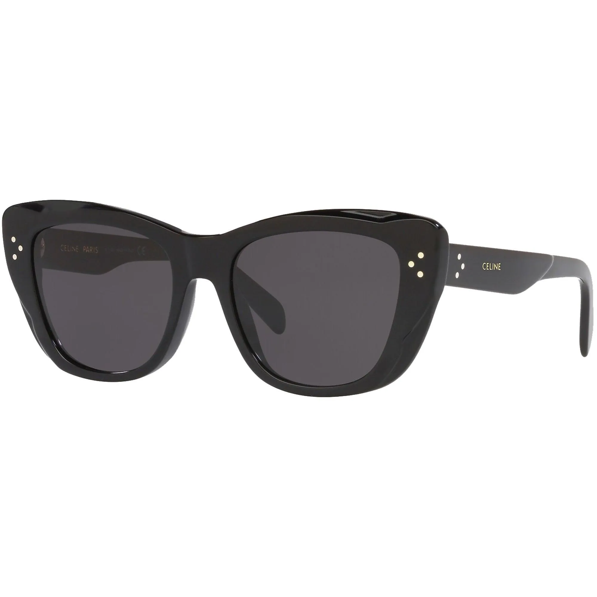 Celine Women's Sunglasses - Grey Lens Shiny Black Butterfly Frame | CL40199I 01A