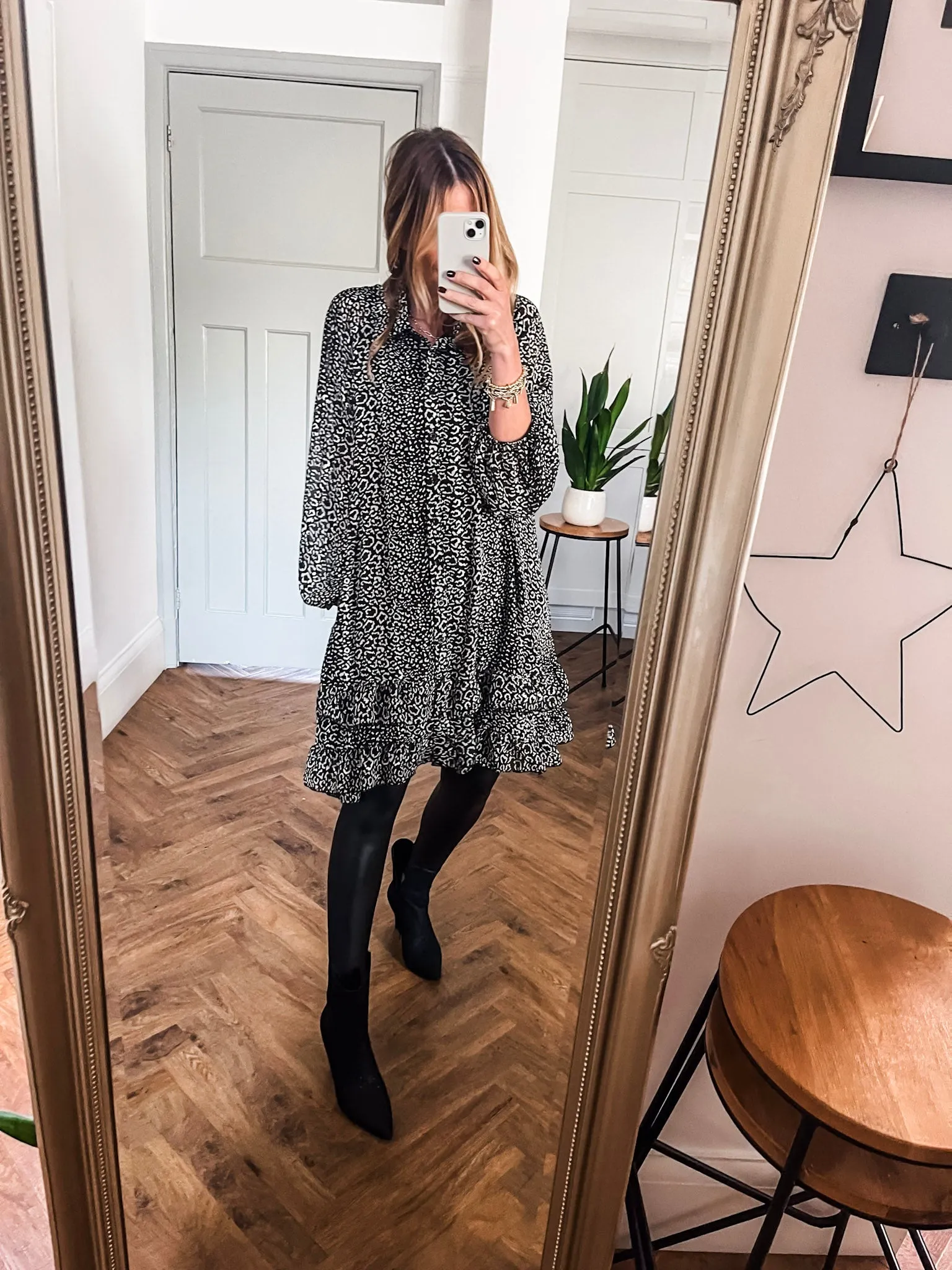 Chiffon Frill Dress