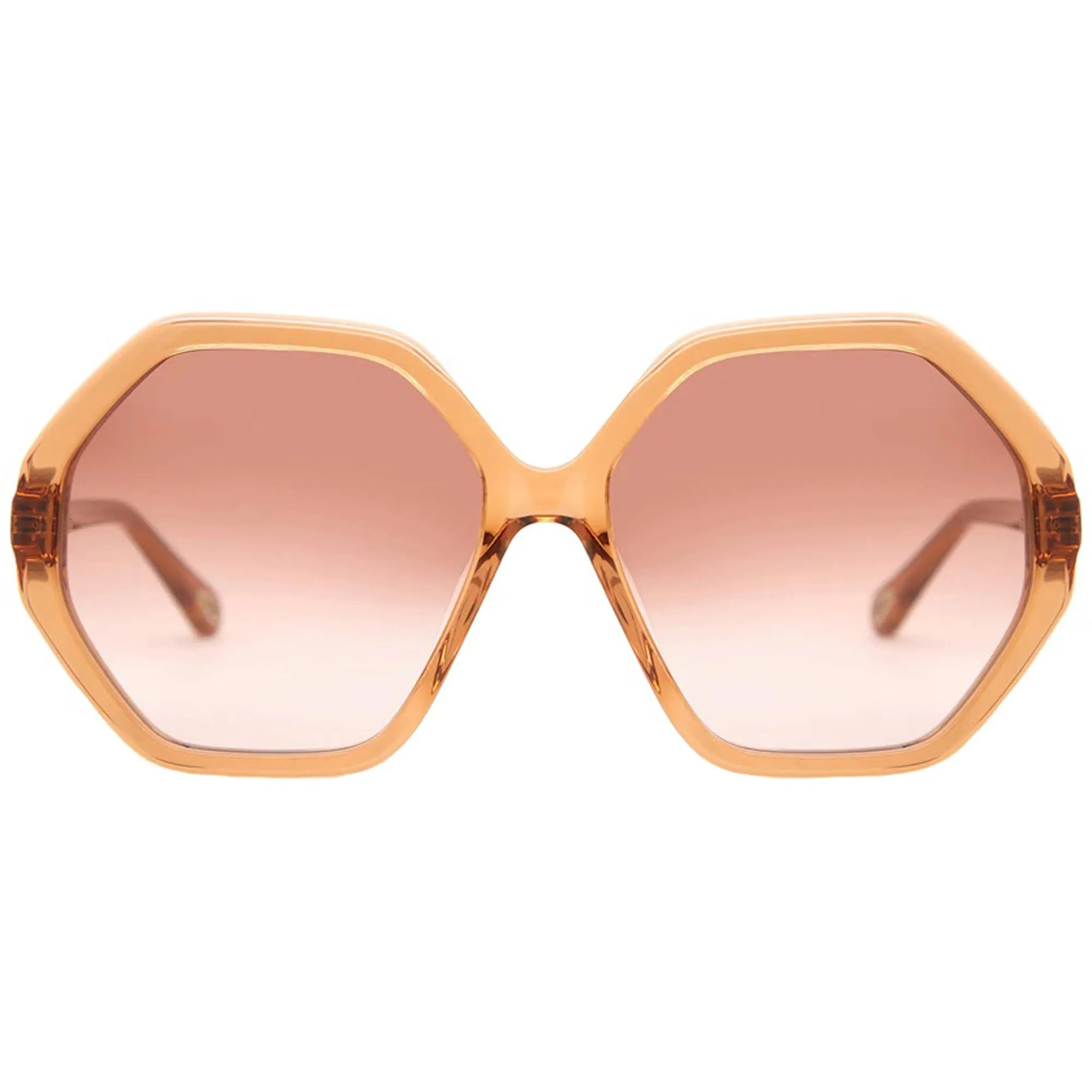 Chloe Women's Sunglasses - Orange Lens Acetate Square Frame | CH0008SA-30009905001