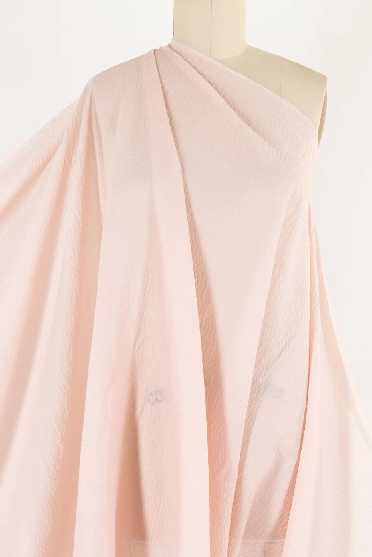 Cloud Pink Japanese Cotton Seersucker Woven