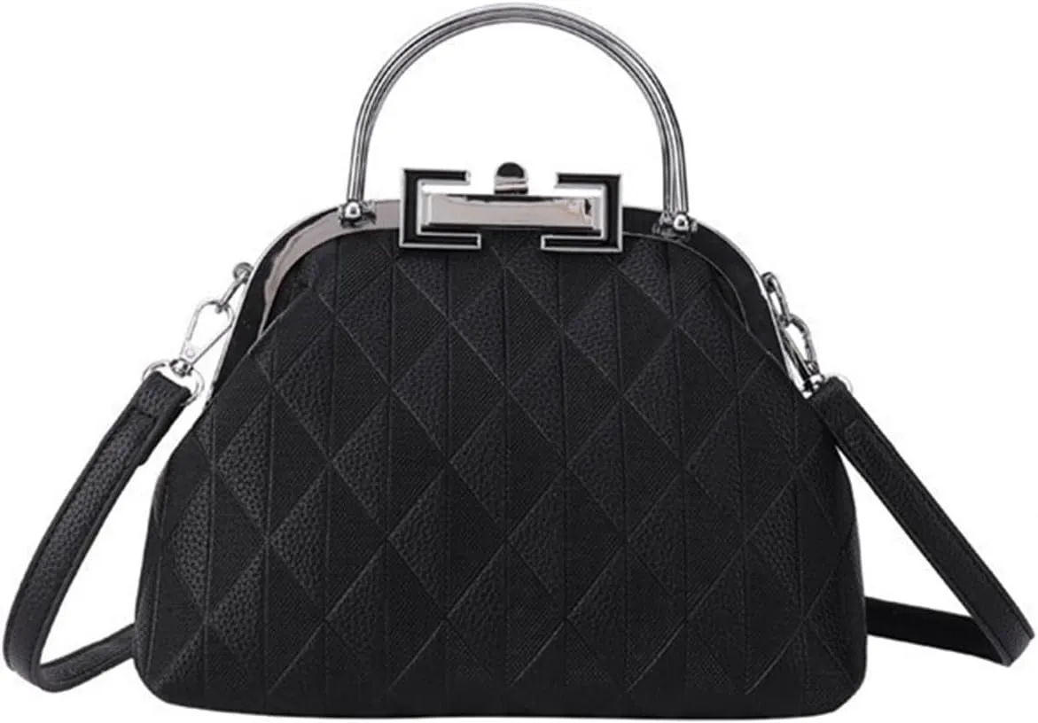 Clutch Purses for Women Stylish Women's One Shoulder Bag Simple Fashion Ringer Shell Texture Portable Dinner Messenger Bag