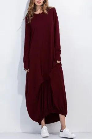 Cozy Cotton Maxi Dress