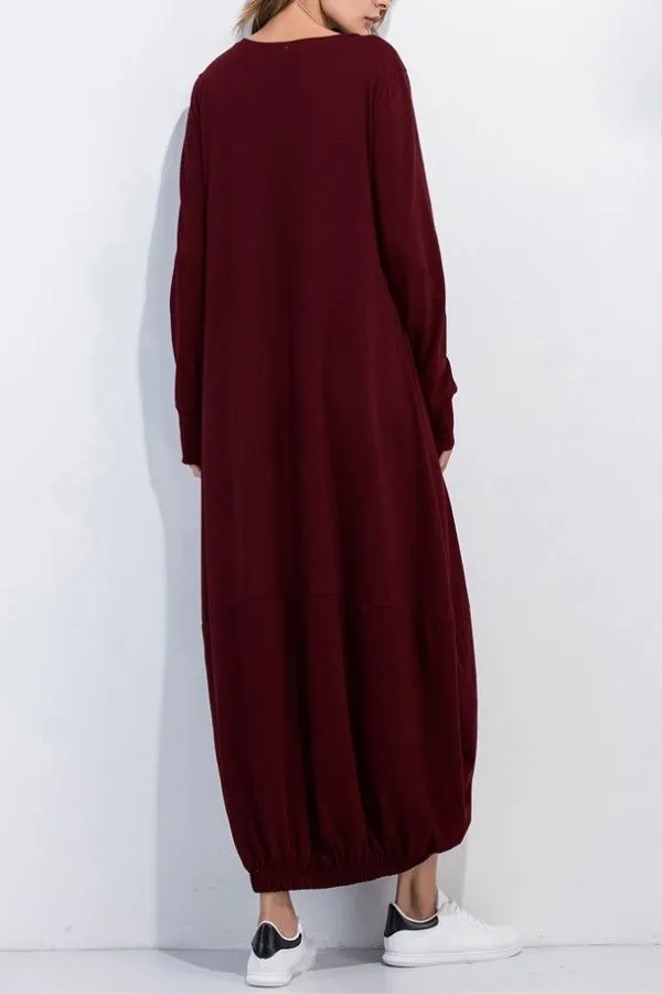 Cozy Cotton Maxi Dress