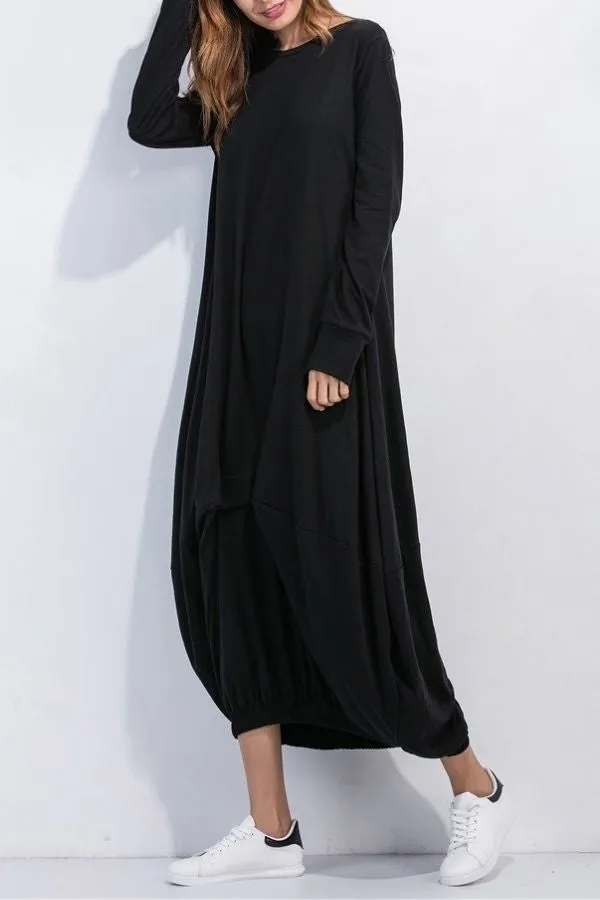 Cozy Cotton Maxi Dress