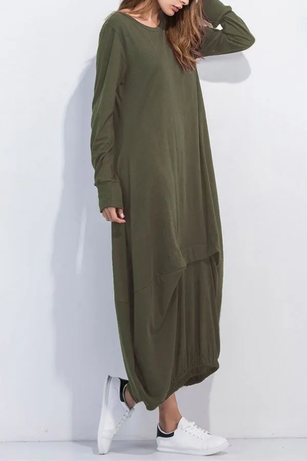 Cozy Cotton Maxi Dress