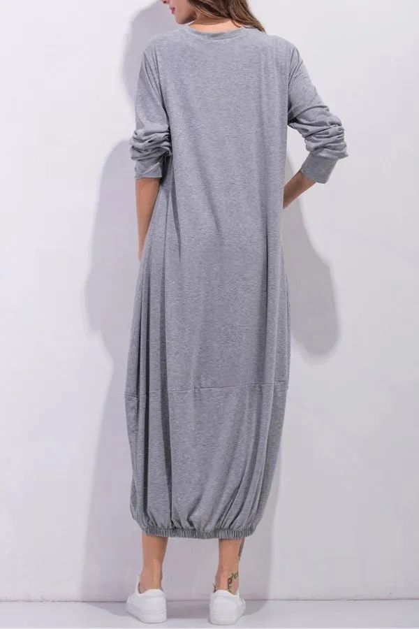 Cozy Cotton Maxi Dress