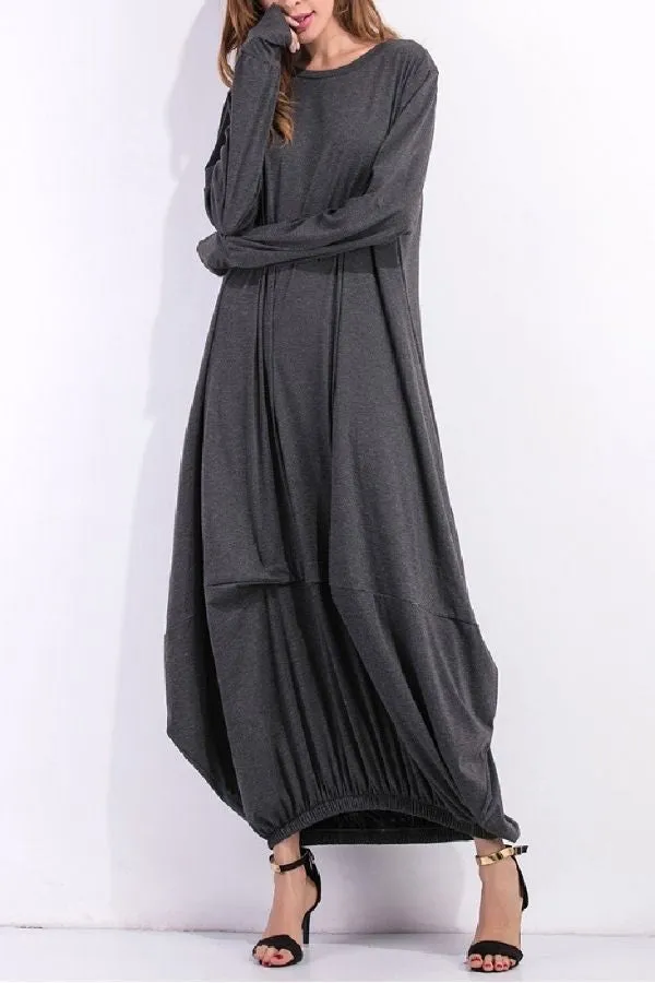 Cozy Cotton Maxi Dress