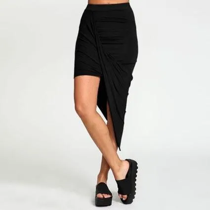 Cross Fold Wrap Skirt