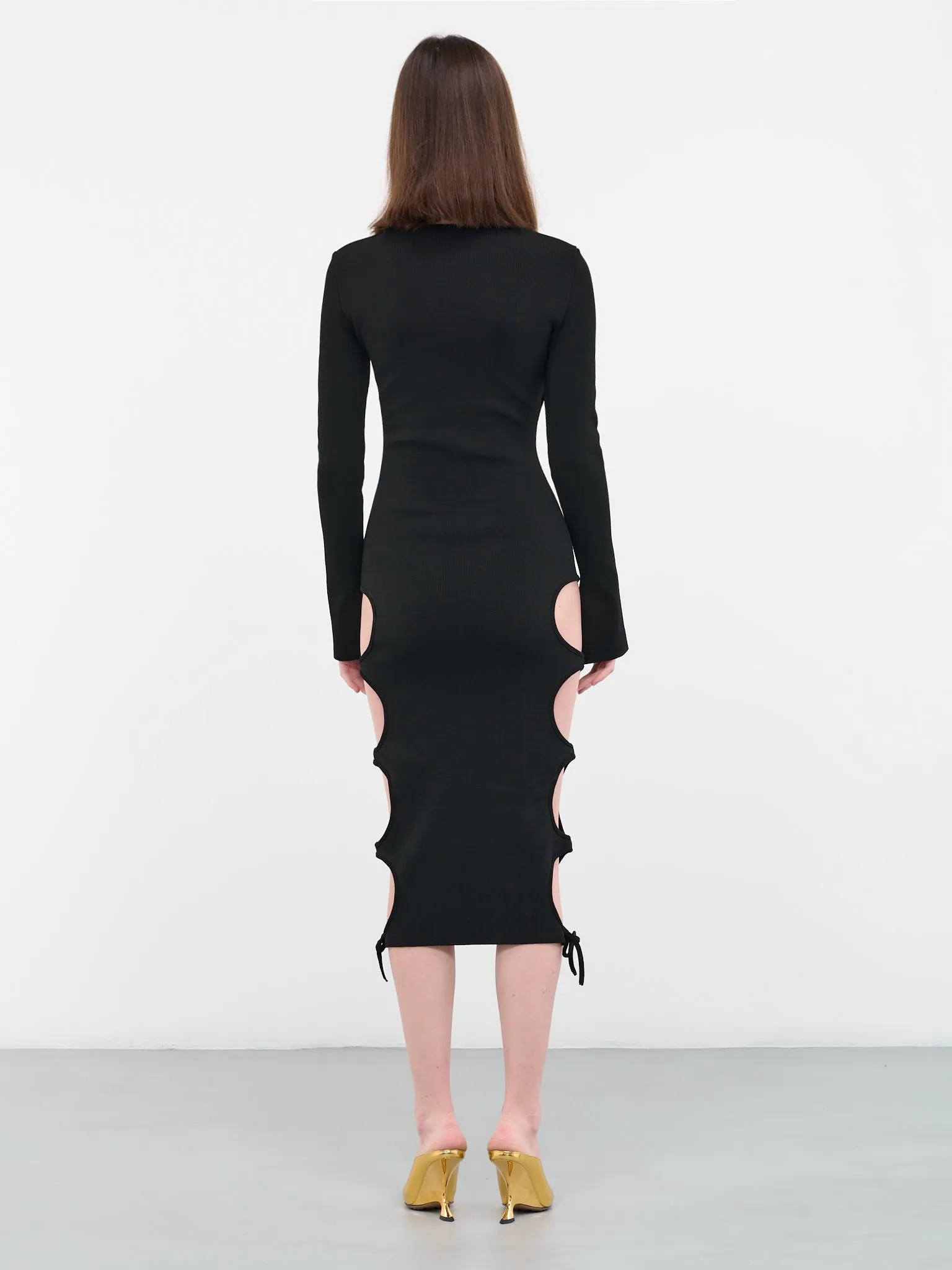 Cut-Out Knit Dress (DR21947268-0473-004-BLACK)