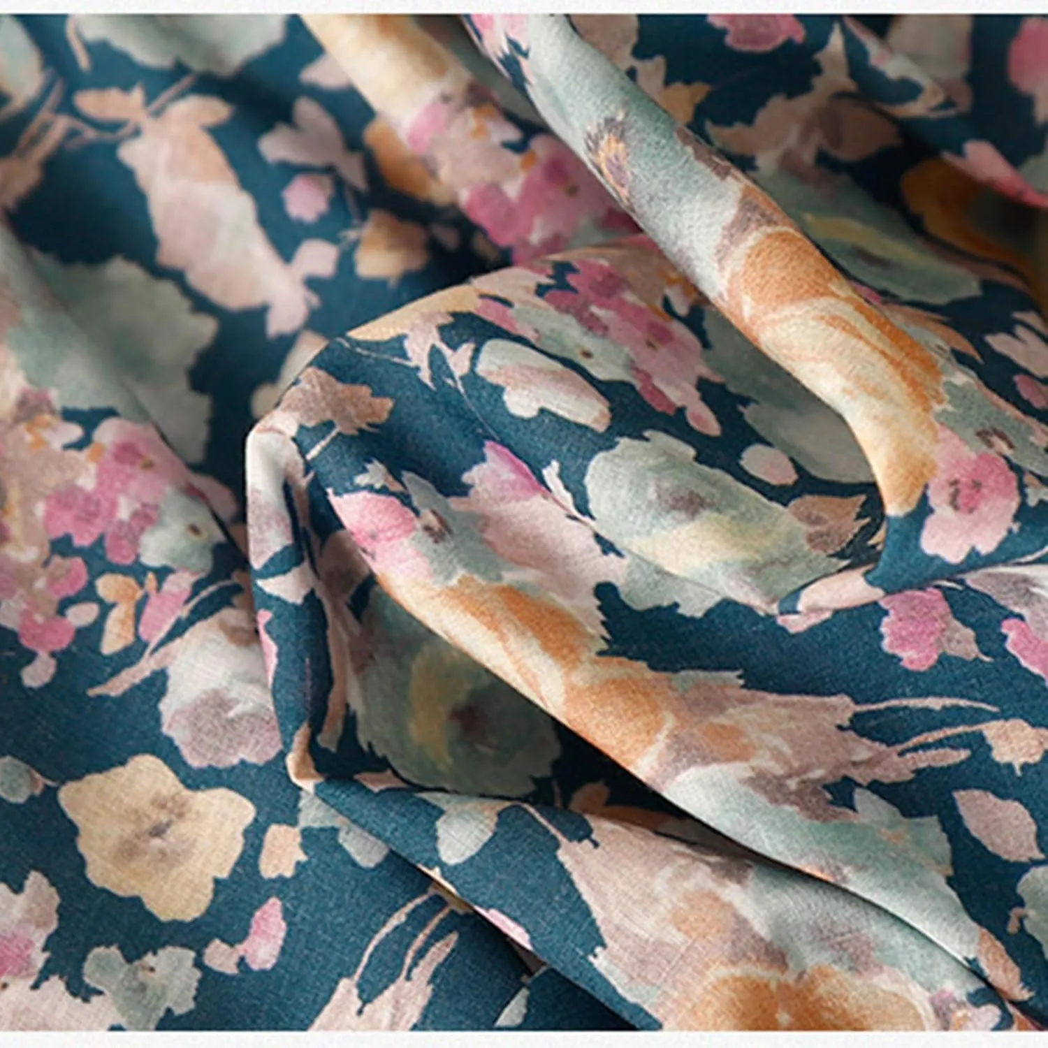 Cute Rose Floral A-Line Skirt for Women Summer Flowy Pleated Midi Skirts Elastic High Waisted Casual Beach Skirt