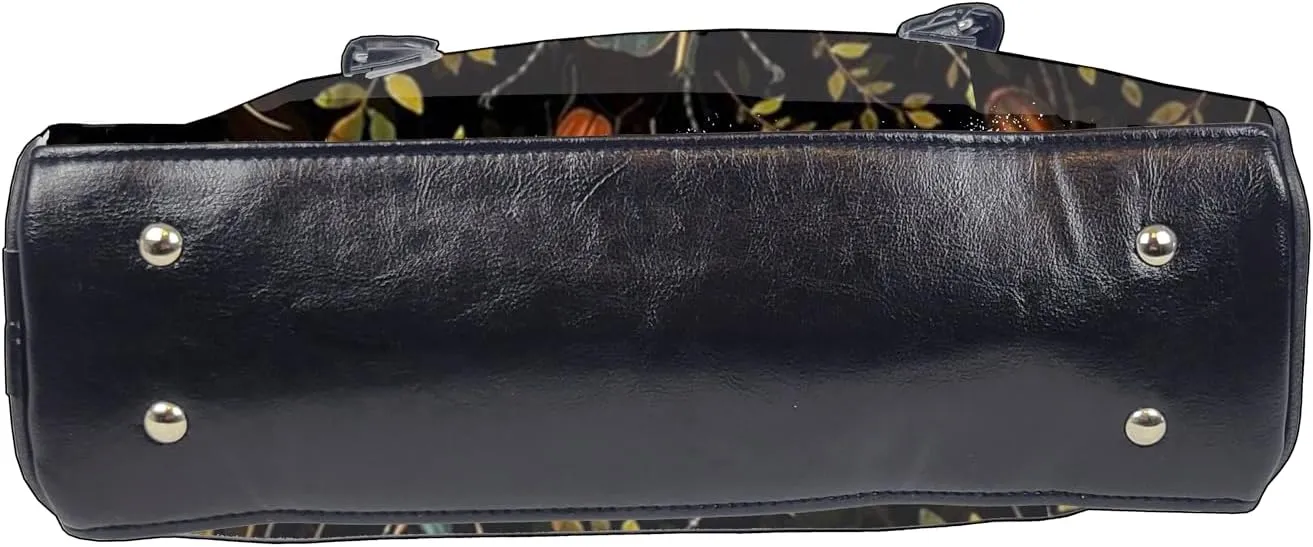 Dark Collection Colorful, Large, Whimsical, Womens Handbag, Purse, Travel Bag, Satchel, Favorite Tote