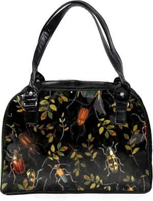 Dark Collection Colorful, Large, Whimsical, Womens Handbag, Purse, Travel Bag, Satchel, Favorite Tote