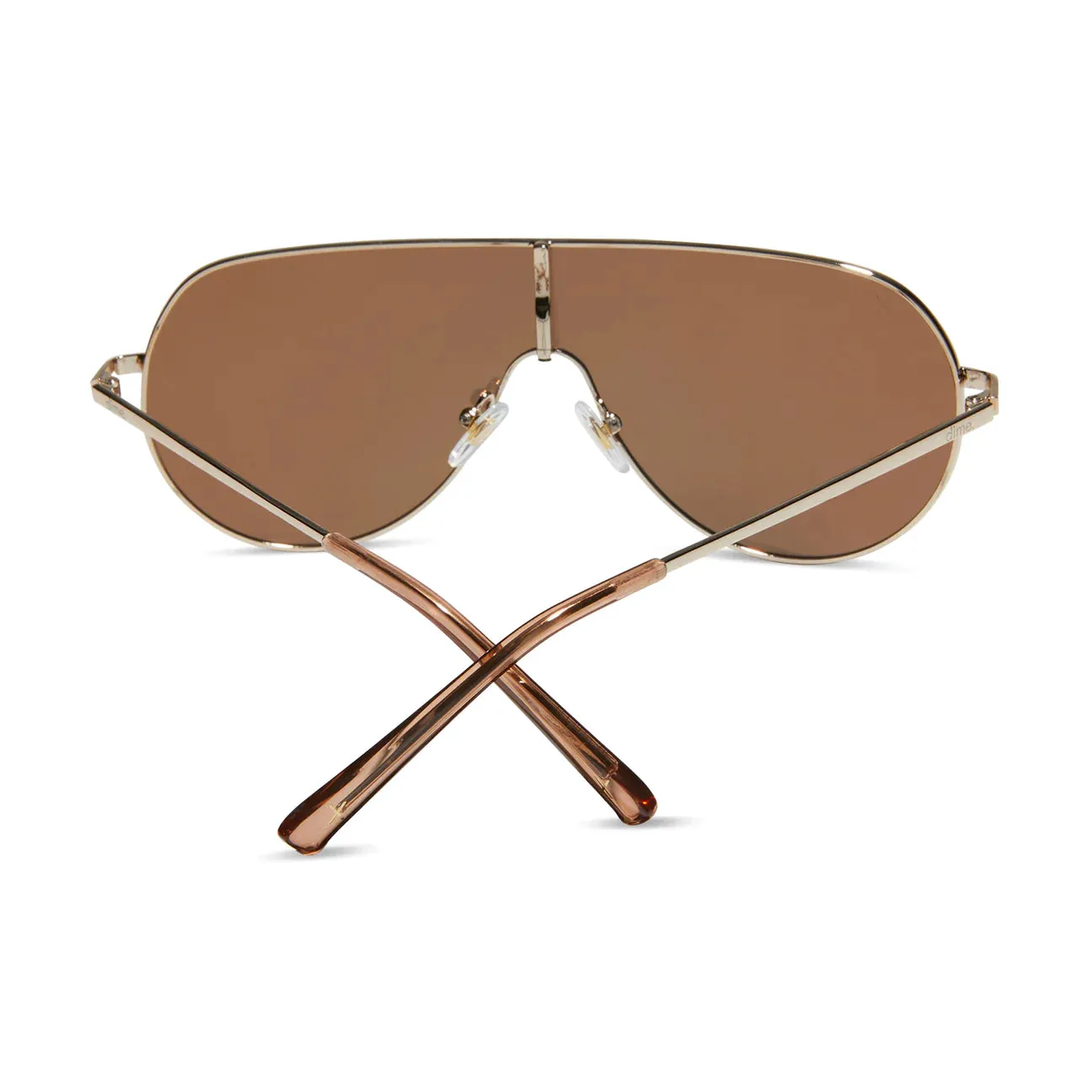 Dime Tarzana Gold Mirror Polarized Sunglasses