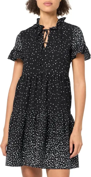DKNY Women's Sleeveless Mock Neck Dress