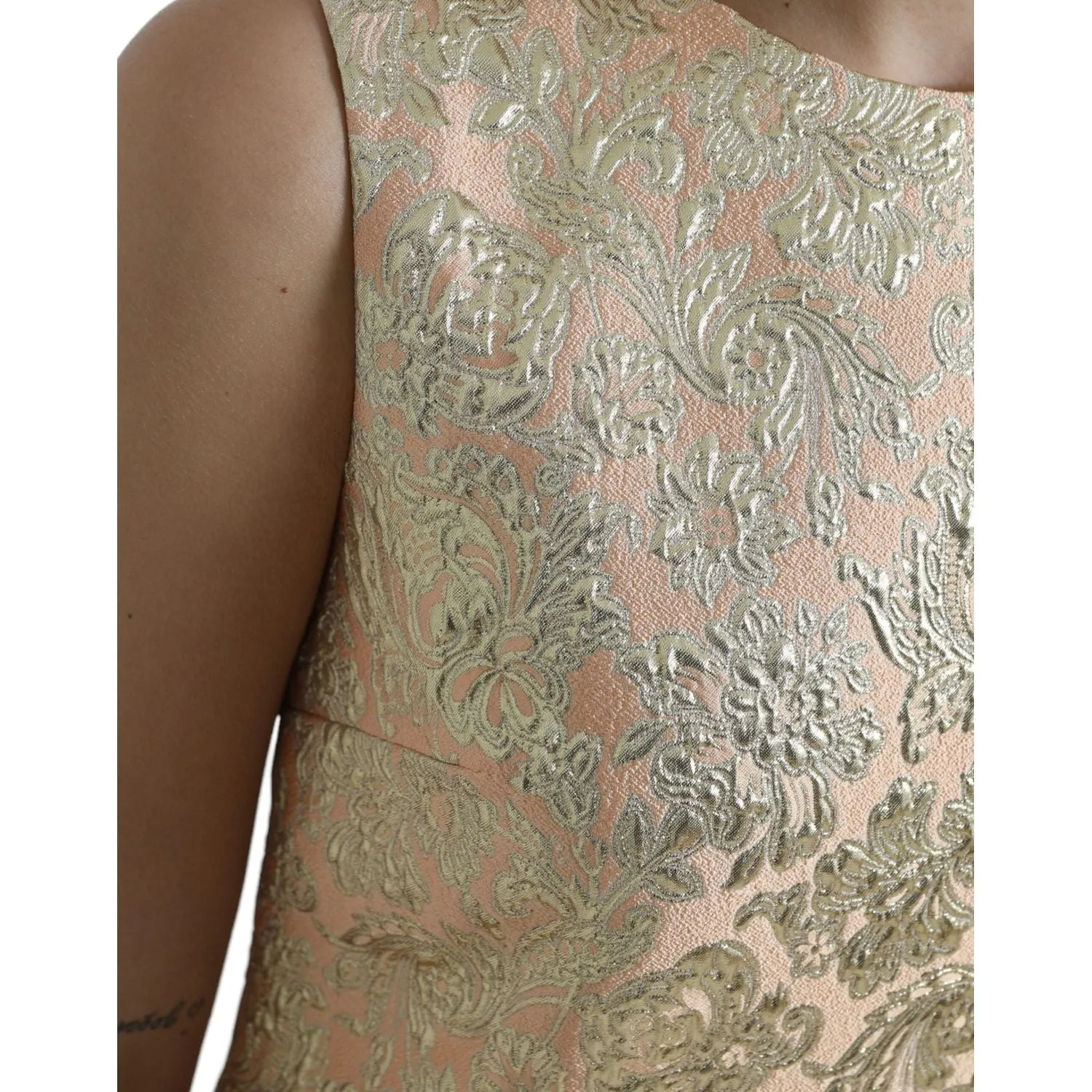 Dolce & Gabbana Elegant Mini Lurex Jacquard Dress