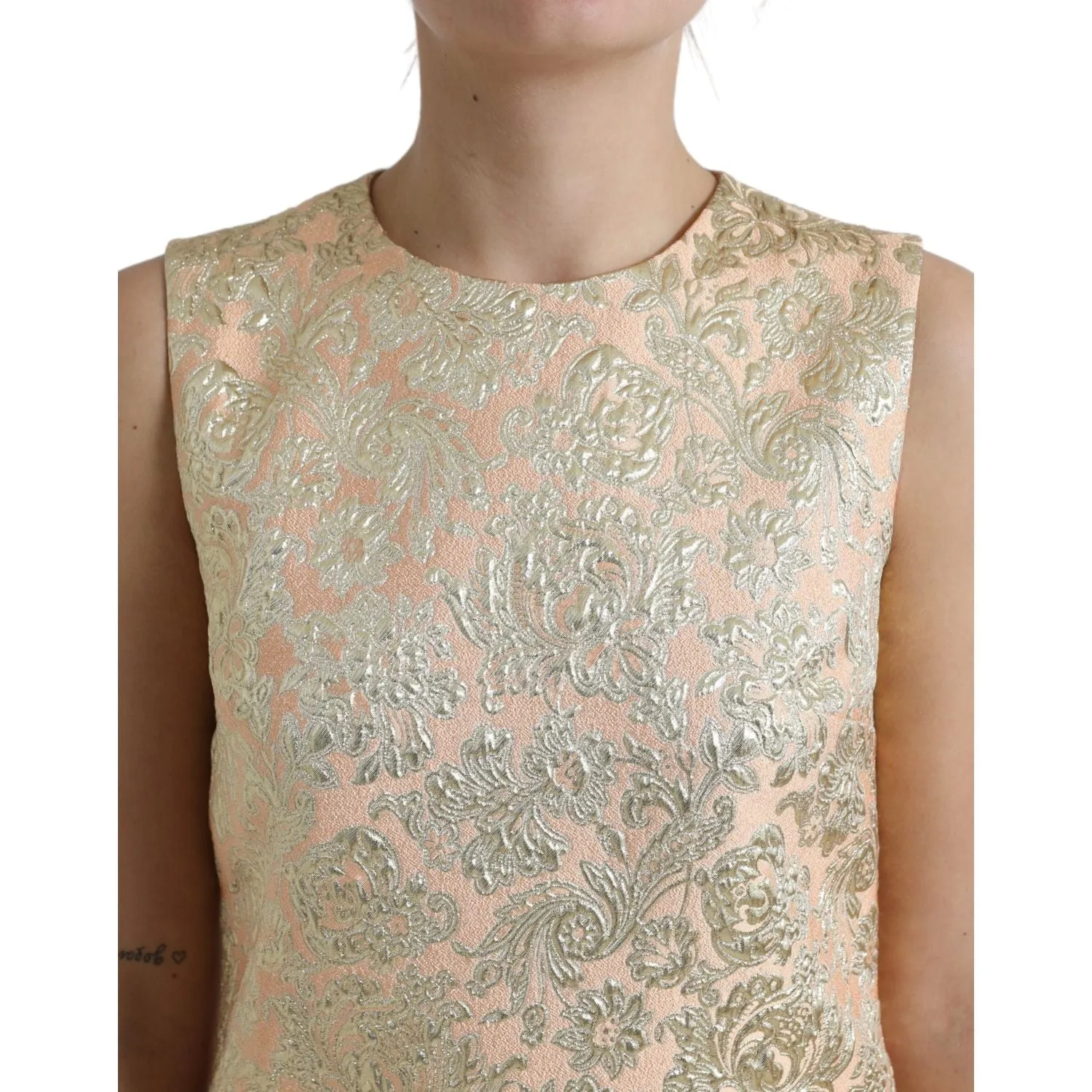 Dolce & Gabbana Elegant Mini Lurex Jacquard Dress