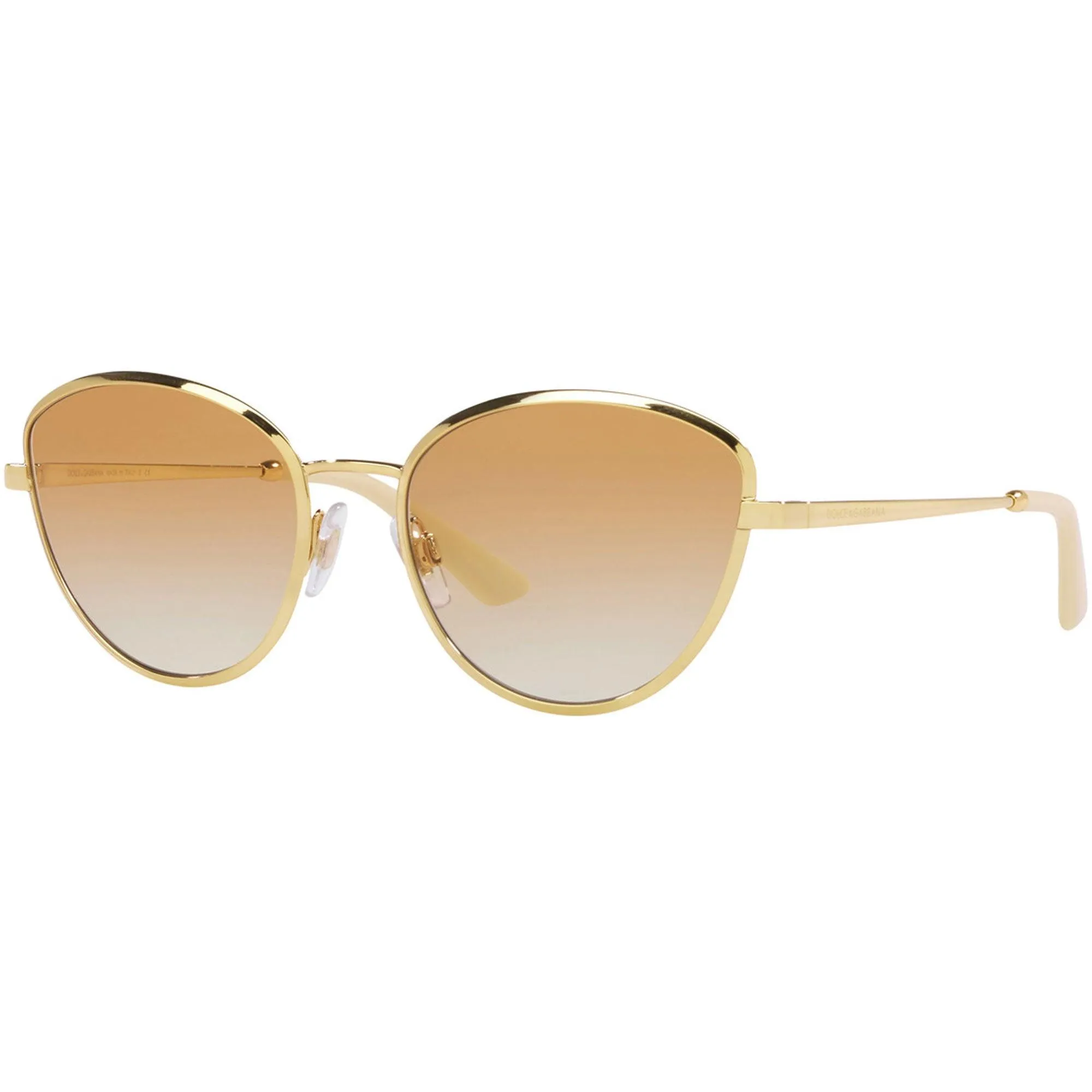 Dolce & Gabbana Women's Sunglasses - Gradient Lens Gold Metal Frame | 0DG2280 02/2Q