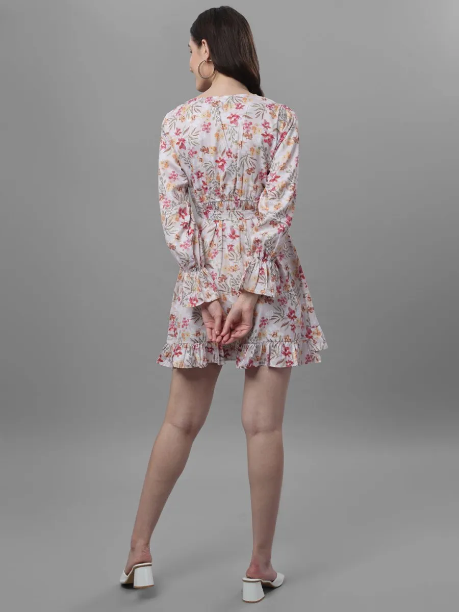 dresses for Women western wear floral white