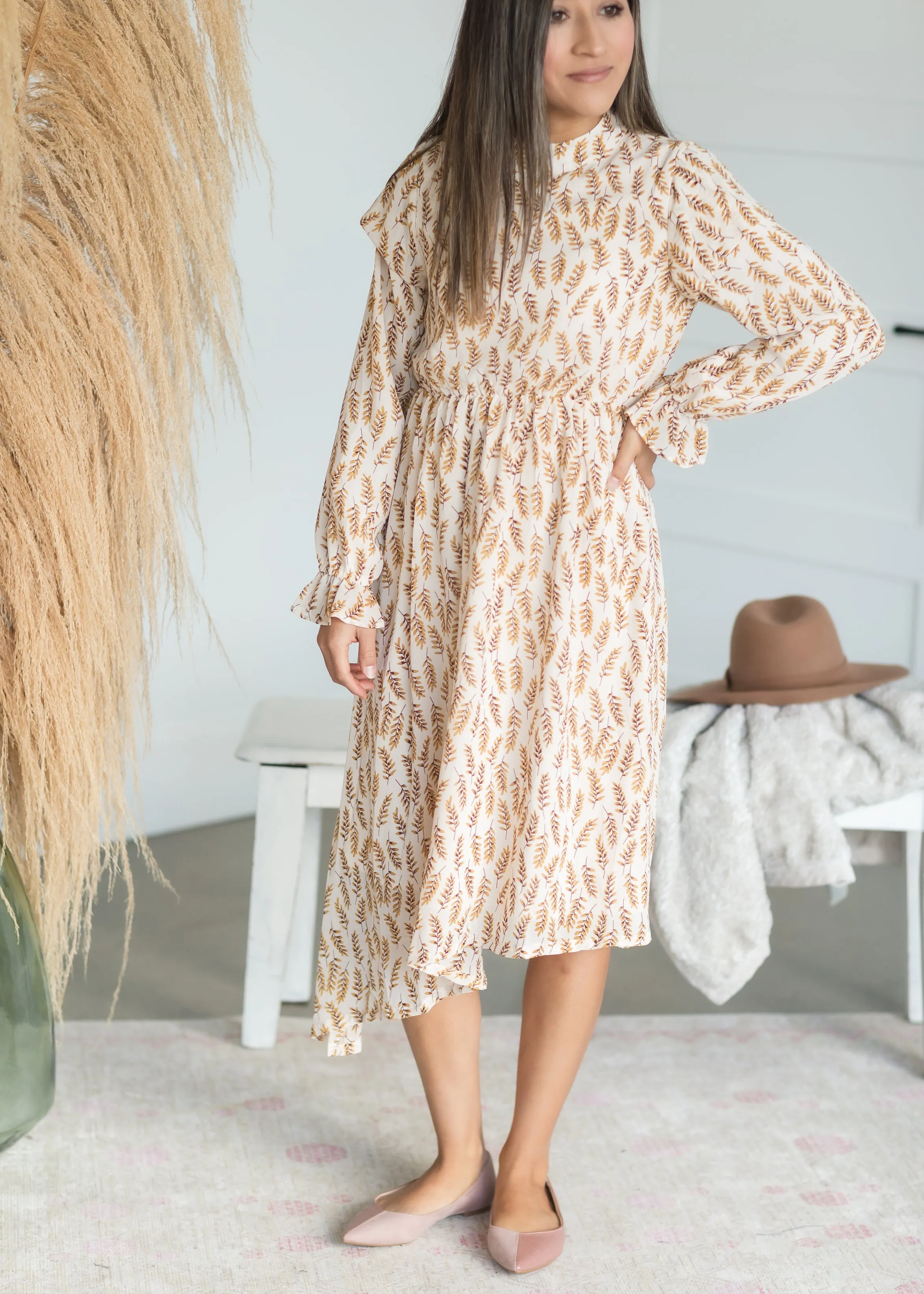 Duo Print Rose Pointed Flat - FINAL SALE