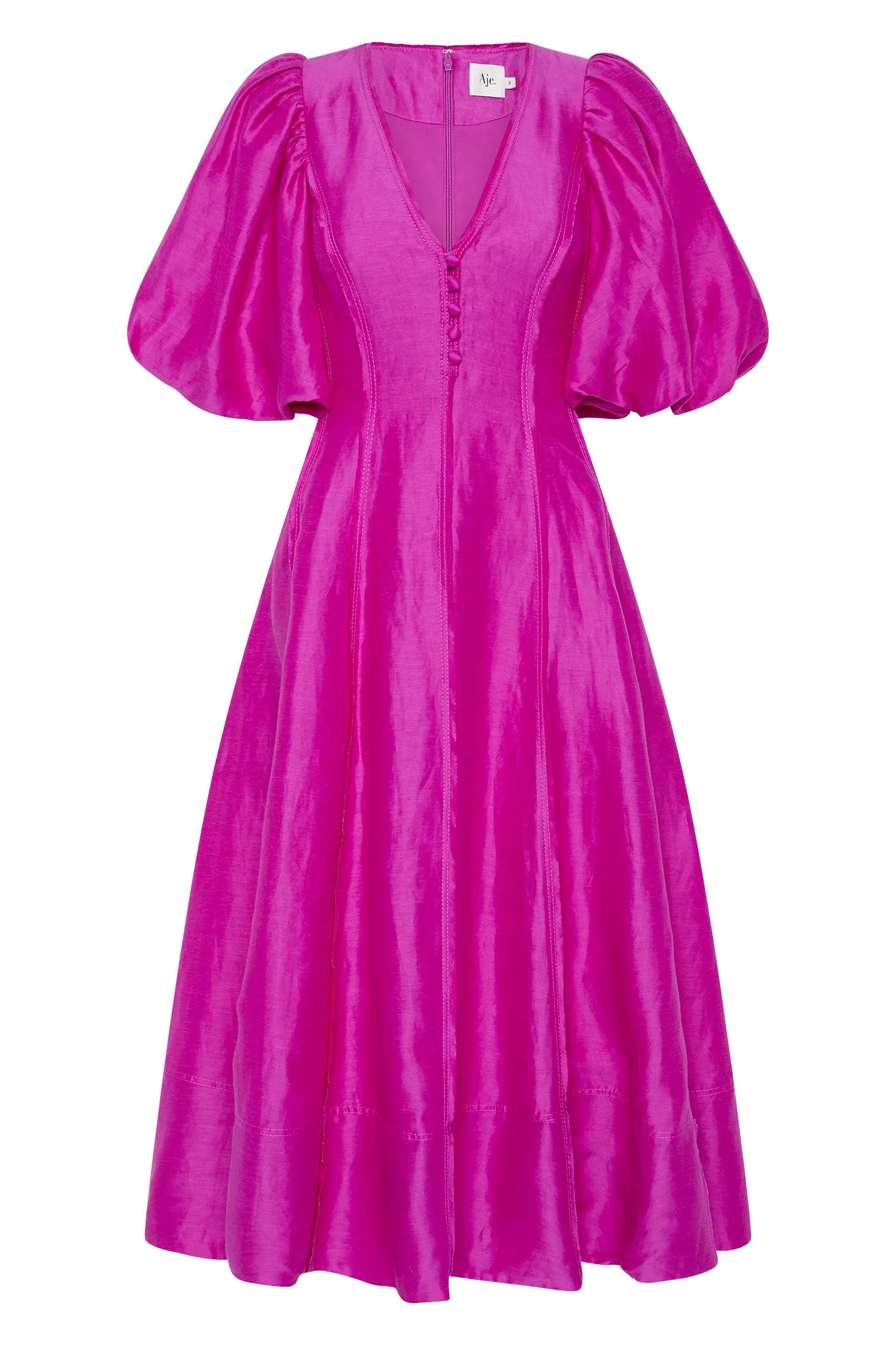 Dusk Puff Sleeve Midi Dress