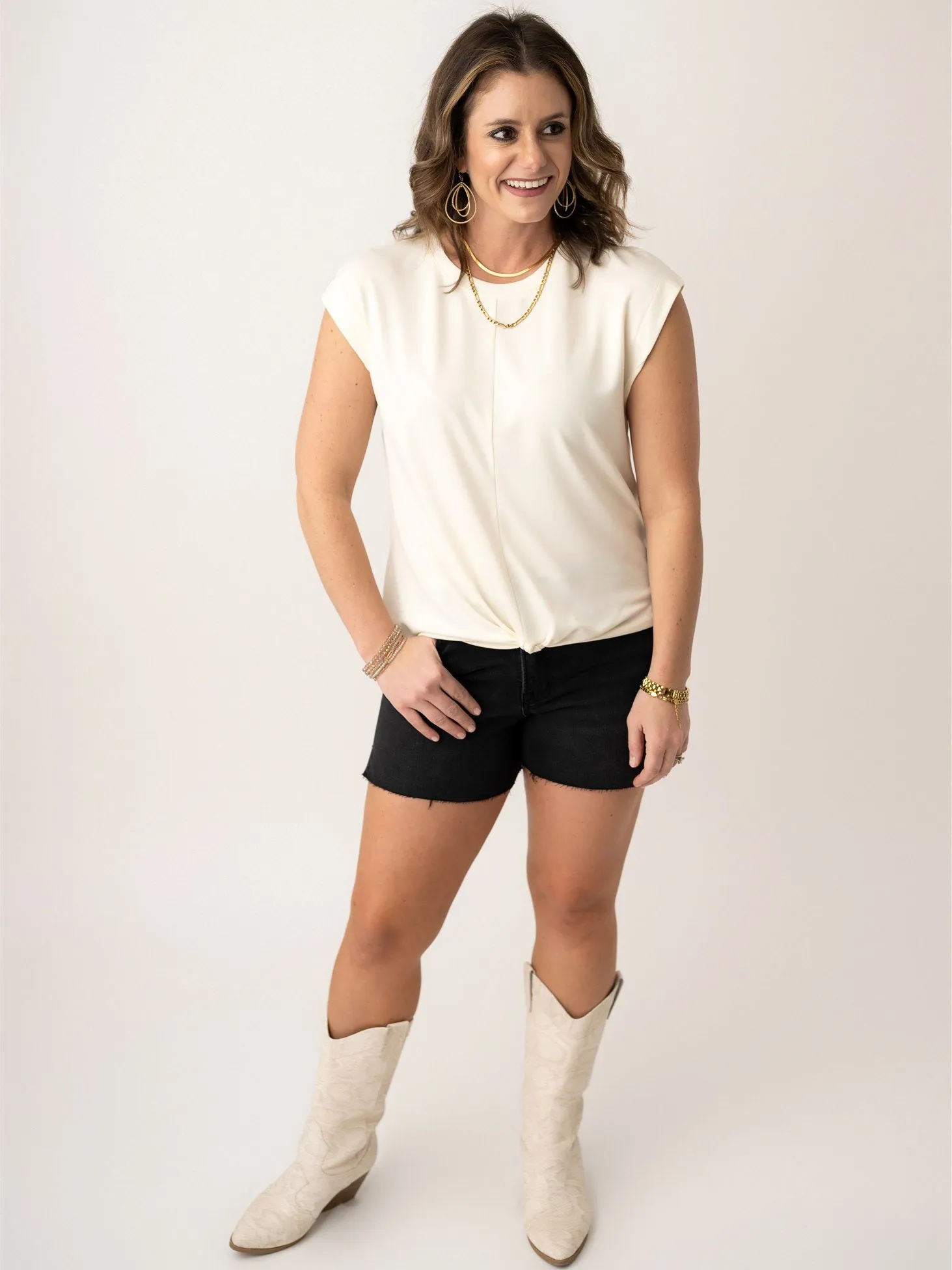 Effortless Front Tie Top