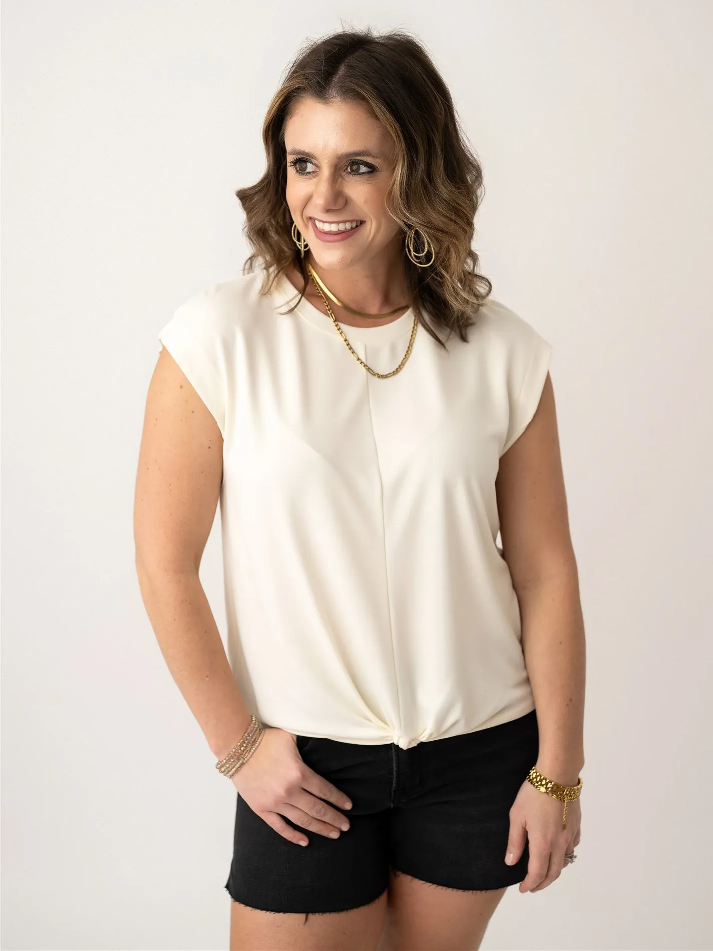 Effortless Front Tie Top